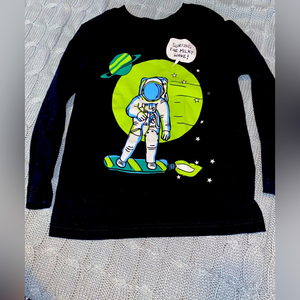 Astronaut boys ls shirt